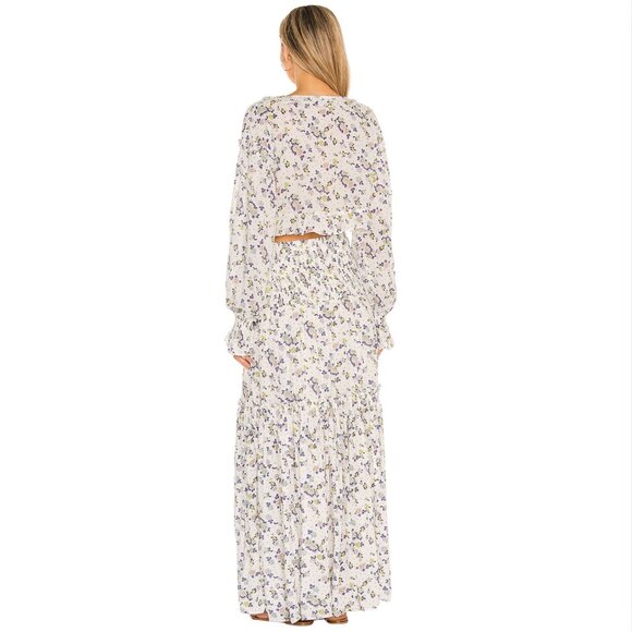 FREE PEOPLE Secret Garden Maxi Skirt Set $168 NWT XS - Picture 5 of 8